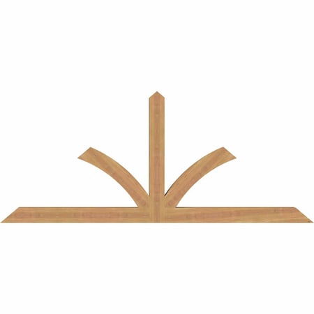 Ekena Millwork Richland Timber Gable Bracket, Western Red Cedar, 72"W x 30"H x 3 1/2"D x 3 1/2"F, 10/12 Pitch GBW072X30X0404RIC00SWR